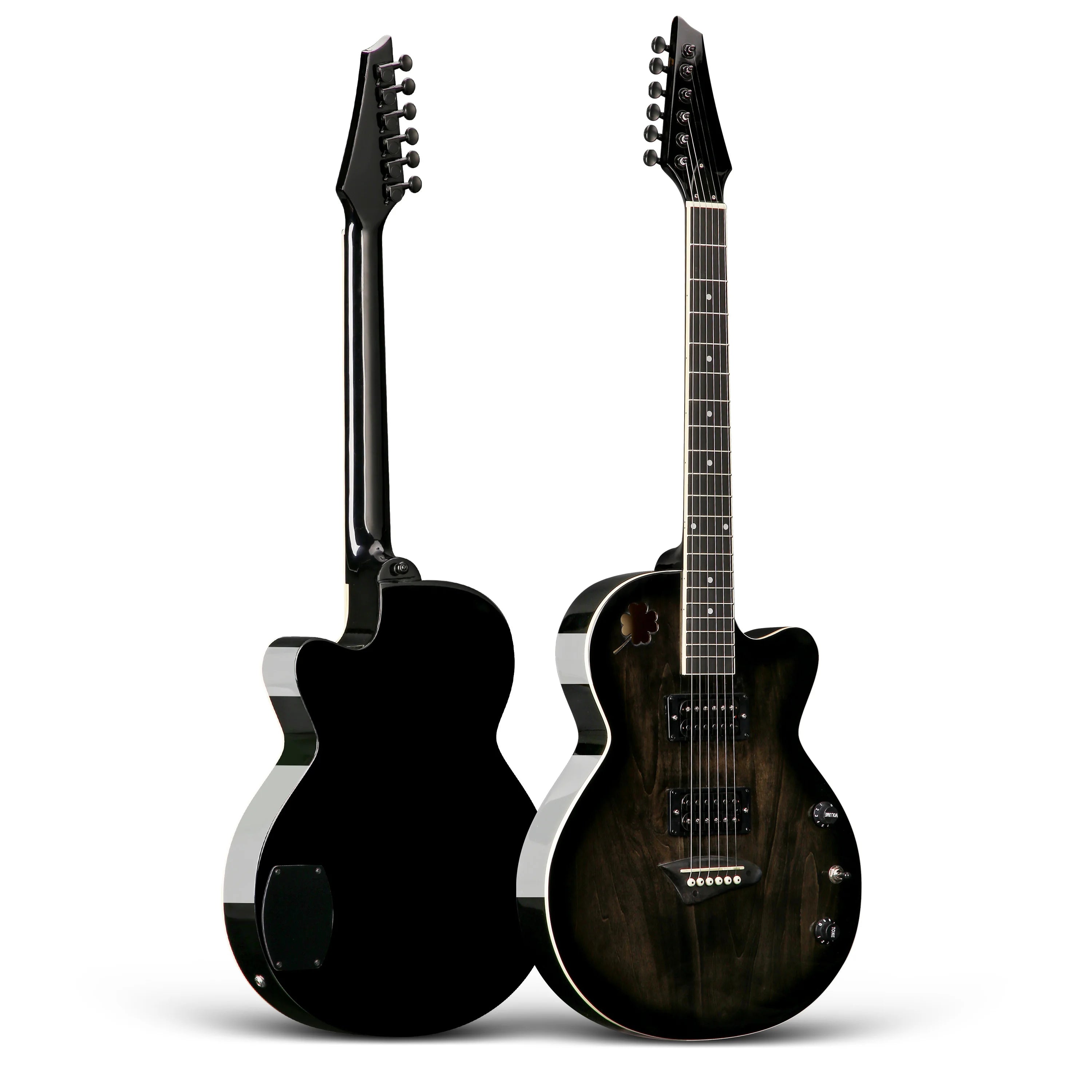 Aiersi Brand Rock Acoustic Style Electric Guitar With HB Pickups