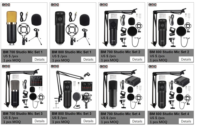 Factory Super Quality Recording Studio Equipment Microphone Economical Home Studio Microphone