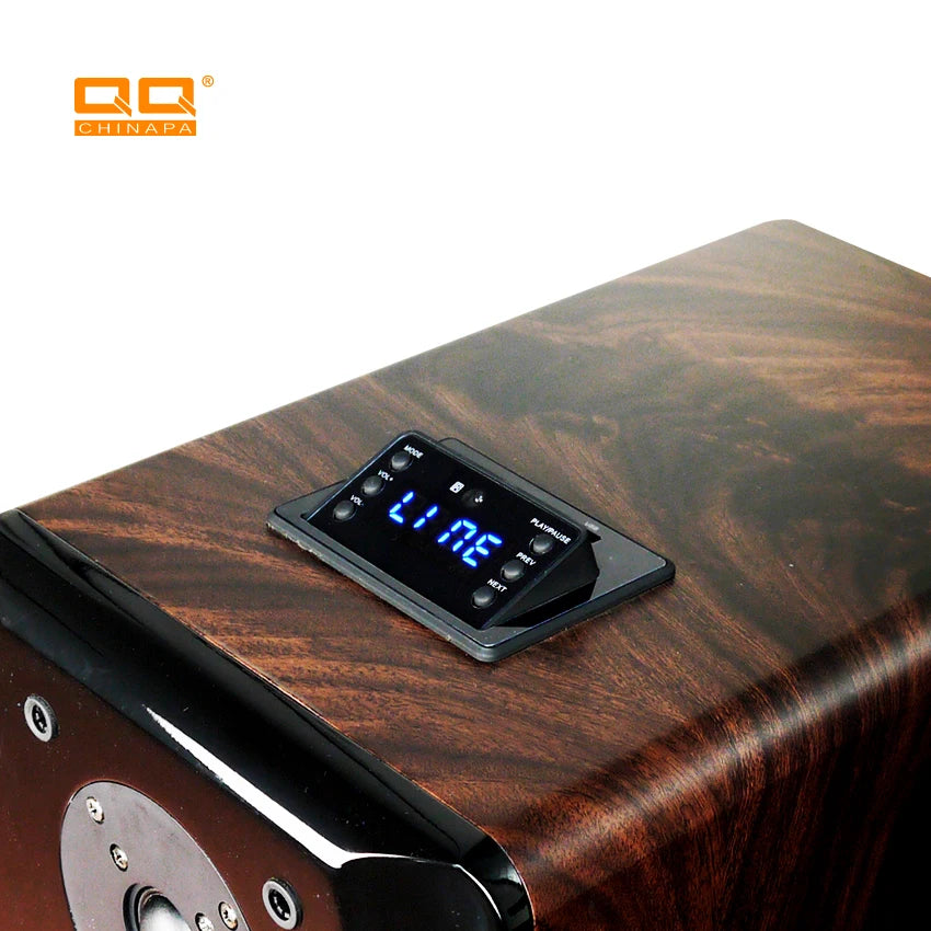 QQCHINA PA Best Prices Quality Music Wireless Wifi Portable Audio Line Speakers Chinese Manufacturers Luxury Metal Wood AC 60W
