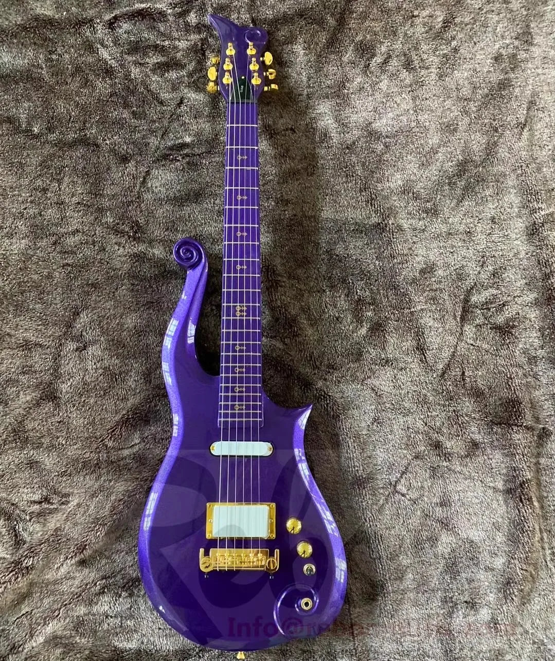 Weifang Rebon 6 String Cloud Prince Electric Guitar in Purple Colour