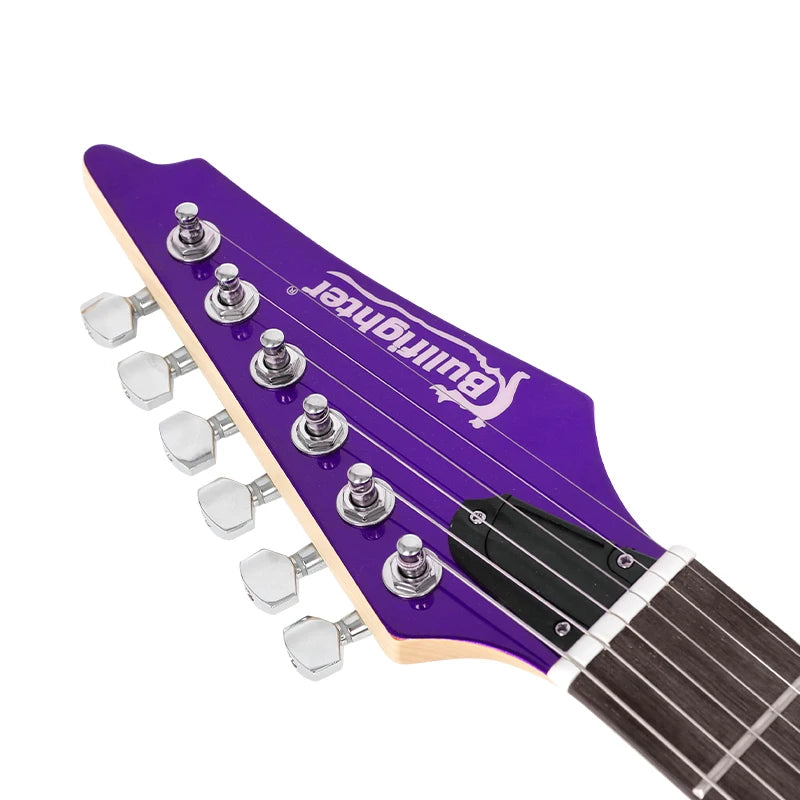 Neck Through Body Electric Guitar Carbon Fiber India Rosewood Solo Guitar High Glossy Original Bone Electric Guitar