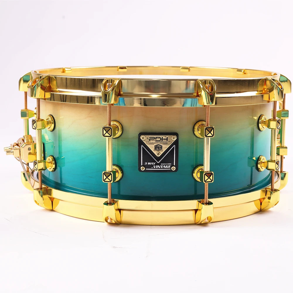 PDH F-1039 14"x6" Maple Shell Snare Drum | Remo Head, Patent Throw-Off, Premium Lacquer