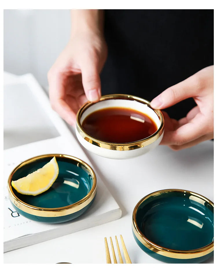 Ceramic Small Dishes Home Saucepan Hot Pot Sauce Dishes Sauce Dishes Small Dishes Sauce Dishes Small Plate Soy Sauce Dishes