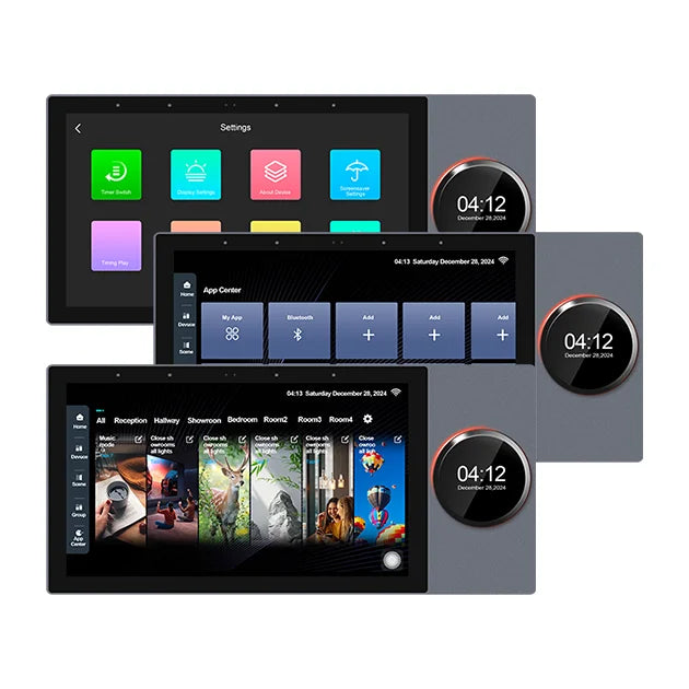 TUOAN Q7 7-Inch Smart Home Zigbee Gateway Control Panel | WiFi, Bluetooth, 2-Zone Music, Tuya App
