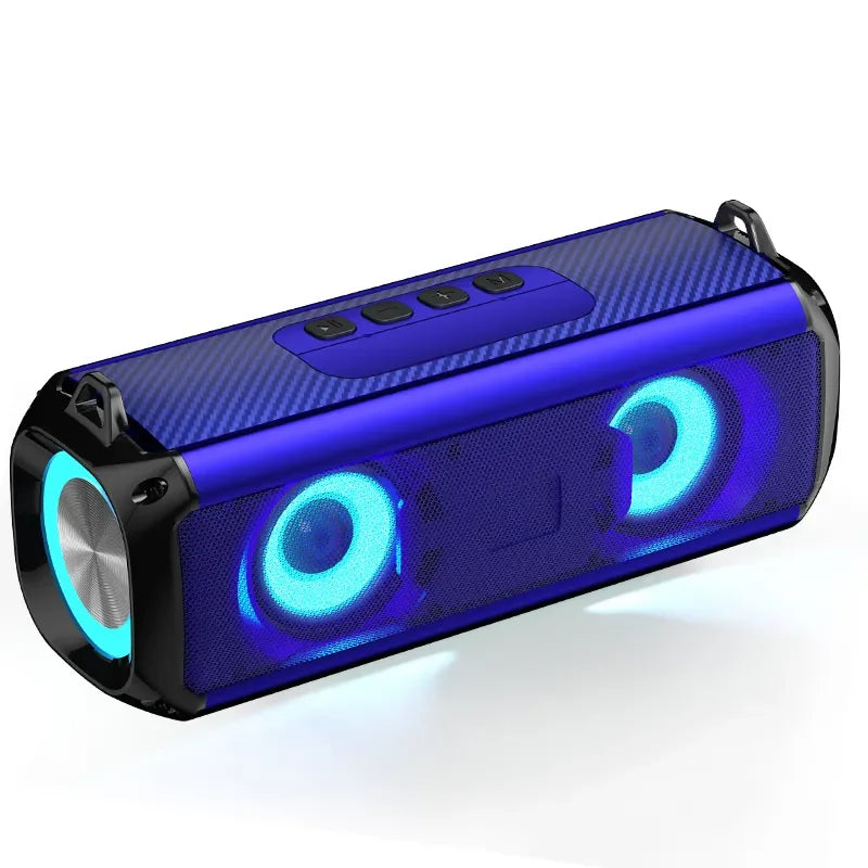 EBS-045 10W Portable Bluetooth 5.3 Speaker with RGB LED Lights & Built-in Mic