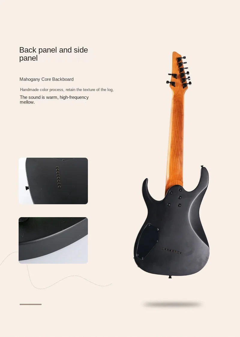 Factory Wholesale New Eight-string Oblique Electric Guitar for Man Woman