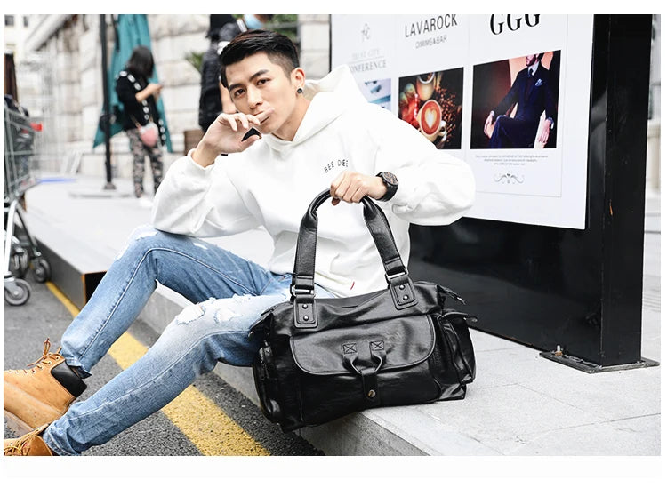 Business Men Travel Bags Large Capacity Brand Casual Black Travel Handbags High Quality Man Shoulder Bags High capacity