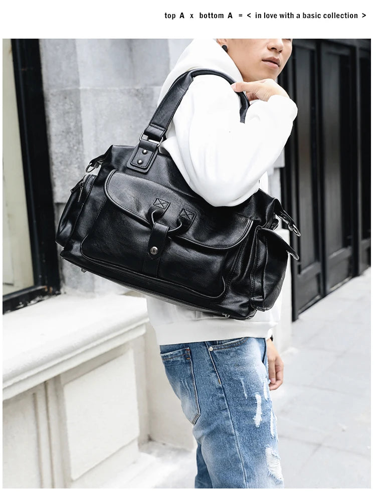 Business Men Travel Bags Large Capacity Brand Casual Black Travel Handbags High Quality Man Shoulder Bags High capacity