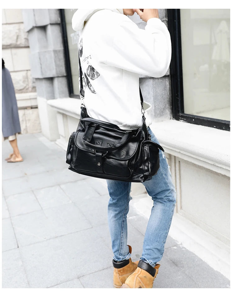 Business Men Travel Bags Large Capacity Brand Casual Black Travel Handbags High Quality Man Shoulder Bags High capacity