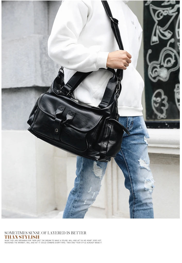 Business Men Travel Bags Large Capacity Brand Casual Black Travel Handbags High Quality Man Shoulder Bags High capacity