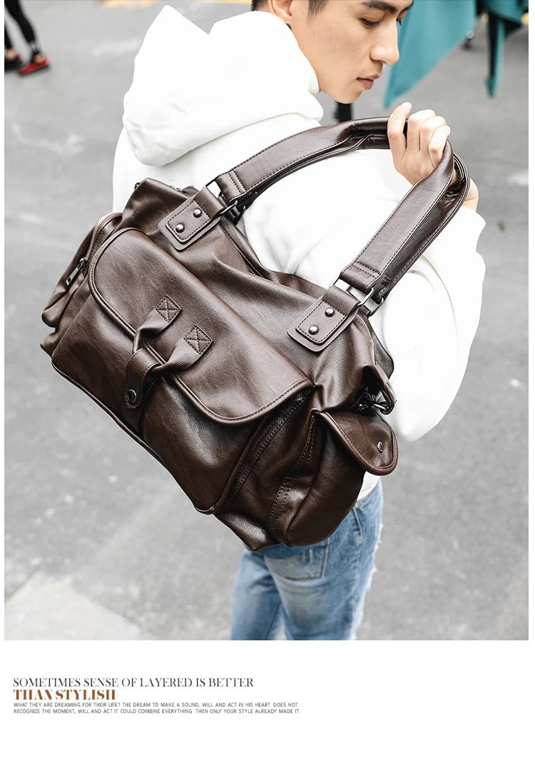 Business Men Travel Bags Large Capacity Brand Casual Black Travel Handbags High Quality Man Shoulder Bags High capacity