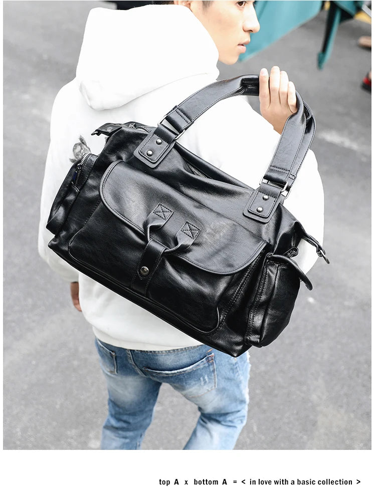 Business Men Travel Bags Large Capacity Brand Casual Black Travel Handbags High Quality Man Shoulder Bags High capacity