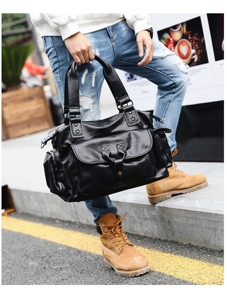 Business Men Travel Bags Large Capacity Brand Casual Black Travel Handbags High Quality Man Shoulder Bags High capacity