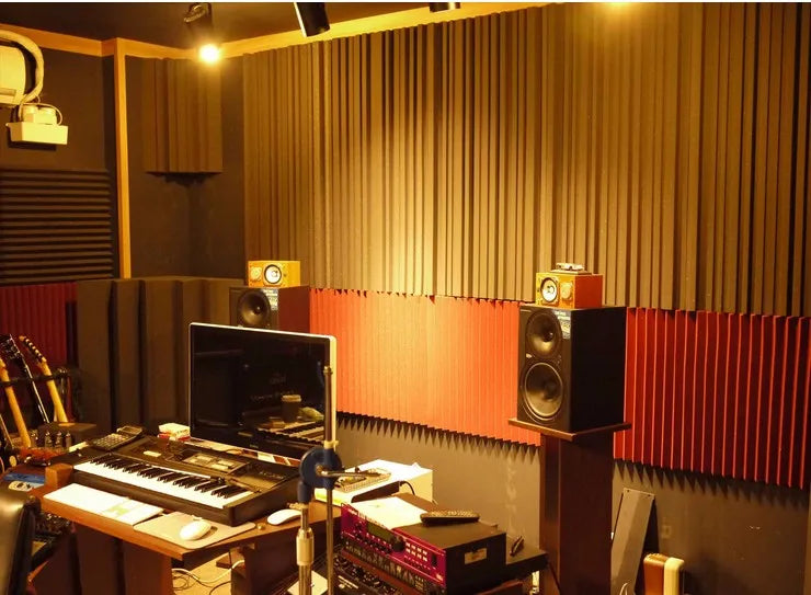 2 Sets High Density Acoustic Monitor Isolation Speaker Foam Pads for 5 Inch Speakers Studio Monitor