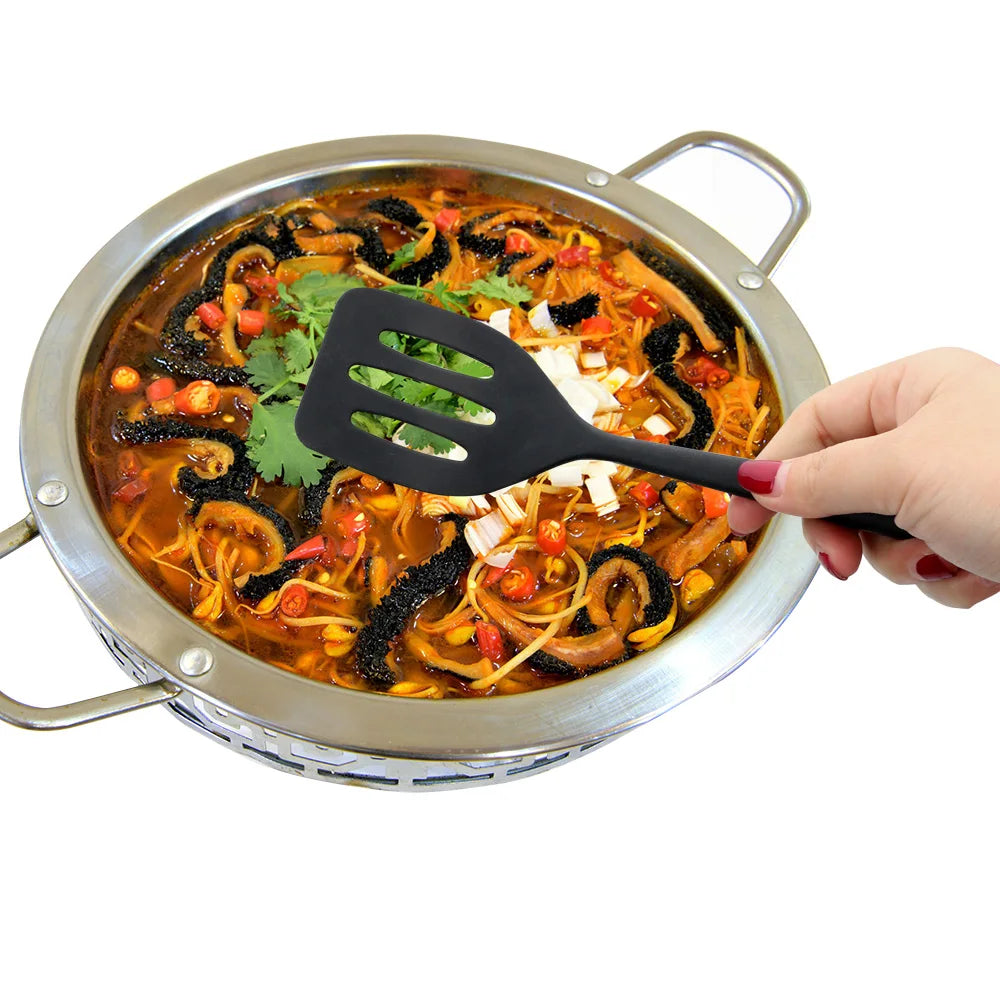 Egg Fish Frying Pan Scoop Silicone Turners Cooking Utensils Spatula Fried Shovel Gadgets Kitchen Tools Cooking Accessories