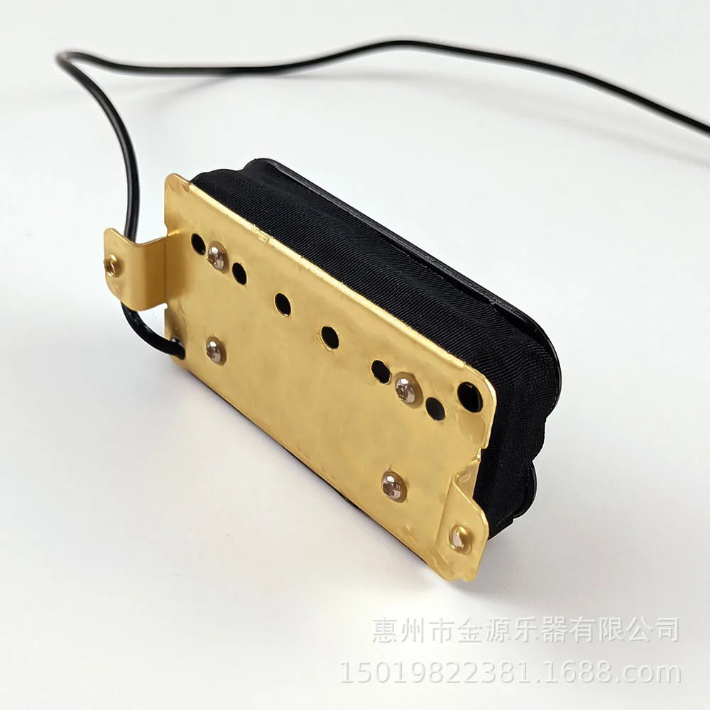 Electric Guitar Dual Coil Pickup Maple Neck Ebony Fingerboard Glossy Finish Black Hexagon Large Head N/B Accessories 6-String