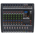 MiCWL 8 Channel Sound Mixng Console Audio DJ Controller Mixer 48V DSP Bluetooth