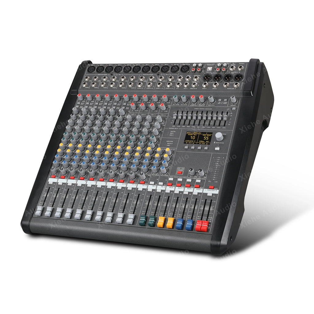Powermate 600 3 Factory Price Professional Audio Powerd Mixer PM 600-3/1000-3/1600-3 Powered Dj Mixers Console