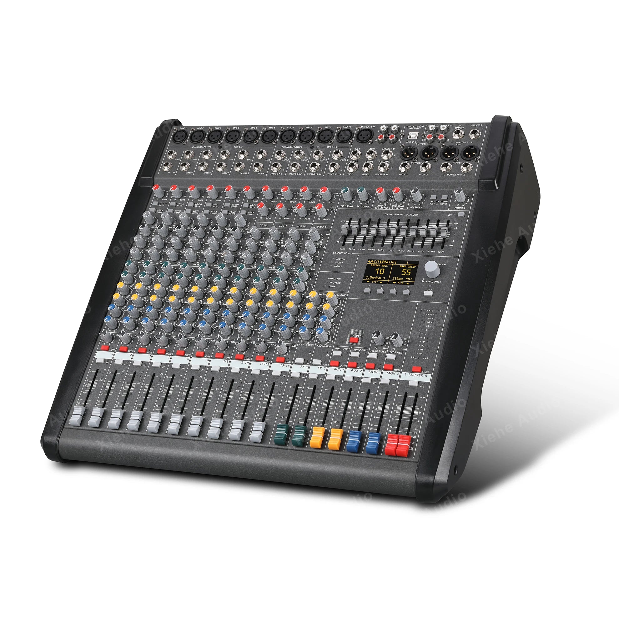 Powermate 600 3 Factory Price Professional Audio Powerd Mixer PM 600-3/1000-3/1600-3 Powered Dj Mixers Console