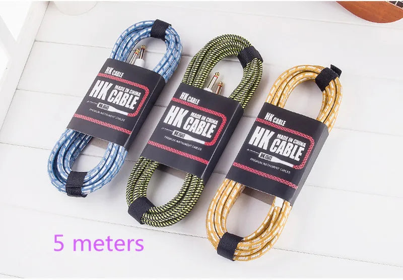 Electric Guitar Cable Wire Cord 3M No Noise Shielded Bass Cable for Guitar Amplifier Accessories Musical Instruments