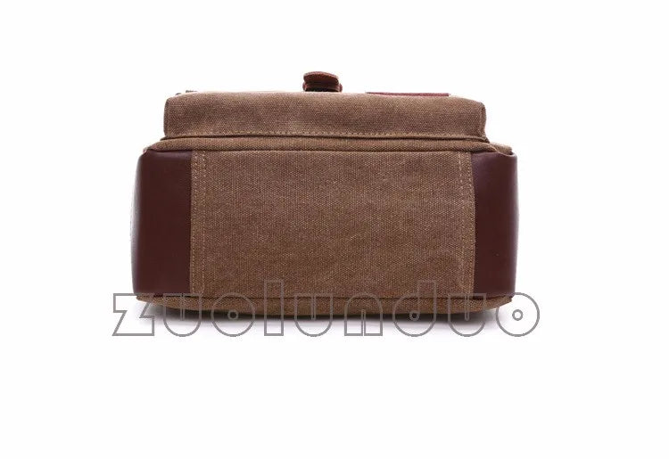 Men Business Messenger Bags For Men Shoulder Bag vintage Canvas Crossbody Pack Retro Casual Office Travel Bag