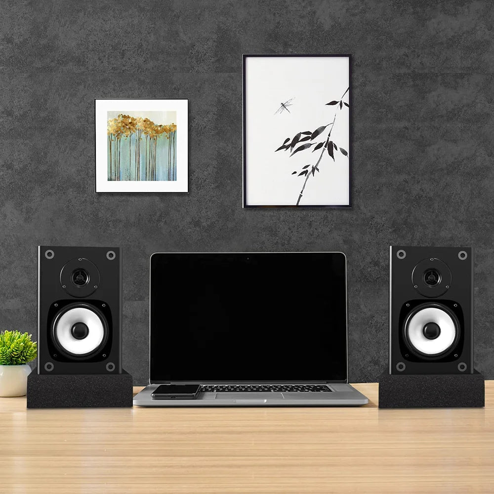 Studio Monitor Isolation Foam Pads (2 Sets) for 5" Speakers