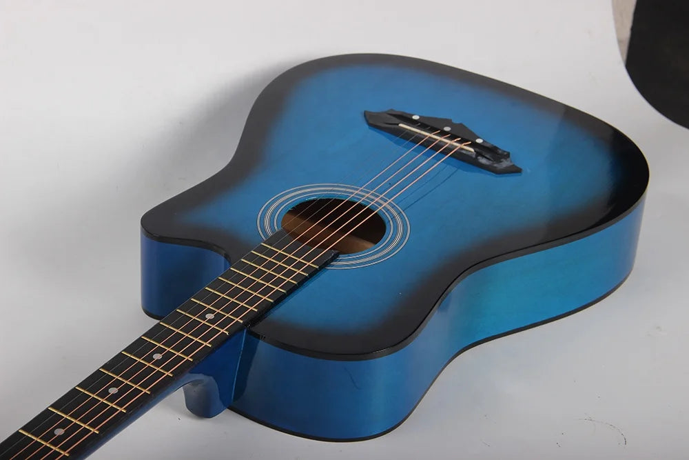 Best Price Professional Beginner Practice Wholesale 38 Inch Cutaway Basswood Body Acoustic Guitar for Sale