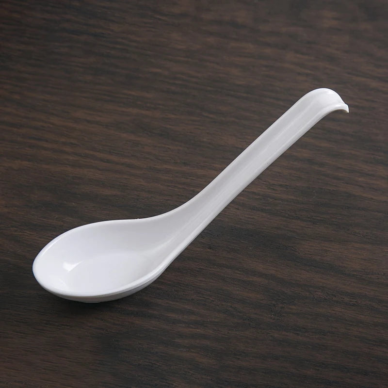 Soup Spoons,15Pcs Japanese Style Spoons Creative Rice Spoons Chinese Asian Soup Spoons with Long Handle for Restaurants CNIM Hot