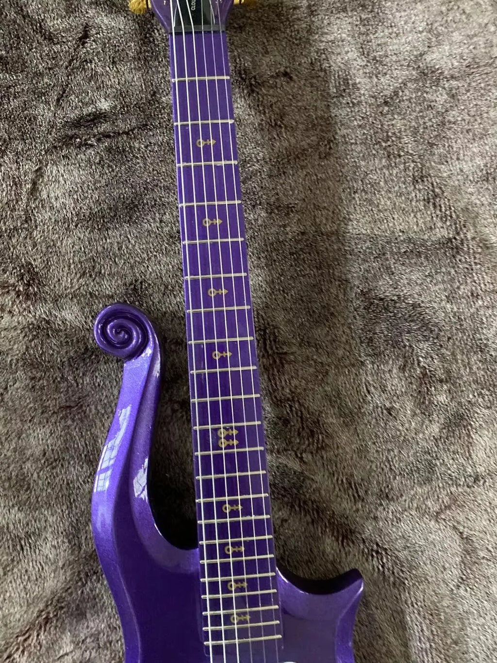 Weifang Rebon 6 String Cloud Prince Electric Guitar in Purple Colour