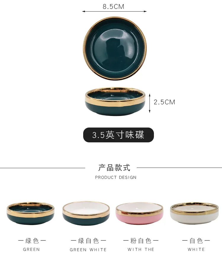 Ceramic Small Dishes Home Saucepan Hot Pot Sauce Dishes Sauce Dishes Small Dishes Sauce Dishes Small Plate Soy Sauce Dishes