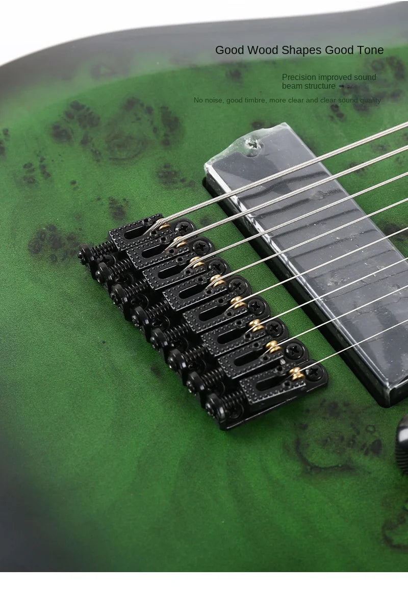 Factory Wholesale New Eight-string Oblique Electric Guitar for Man Woman