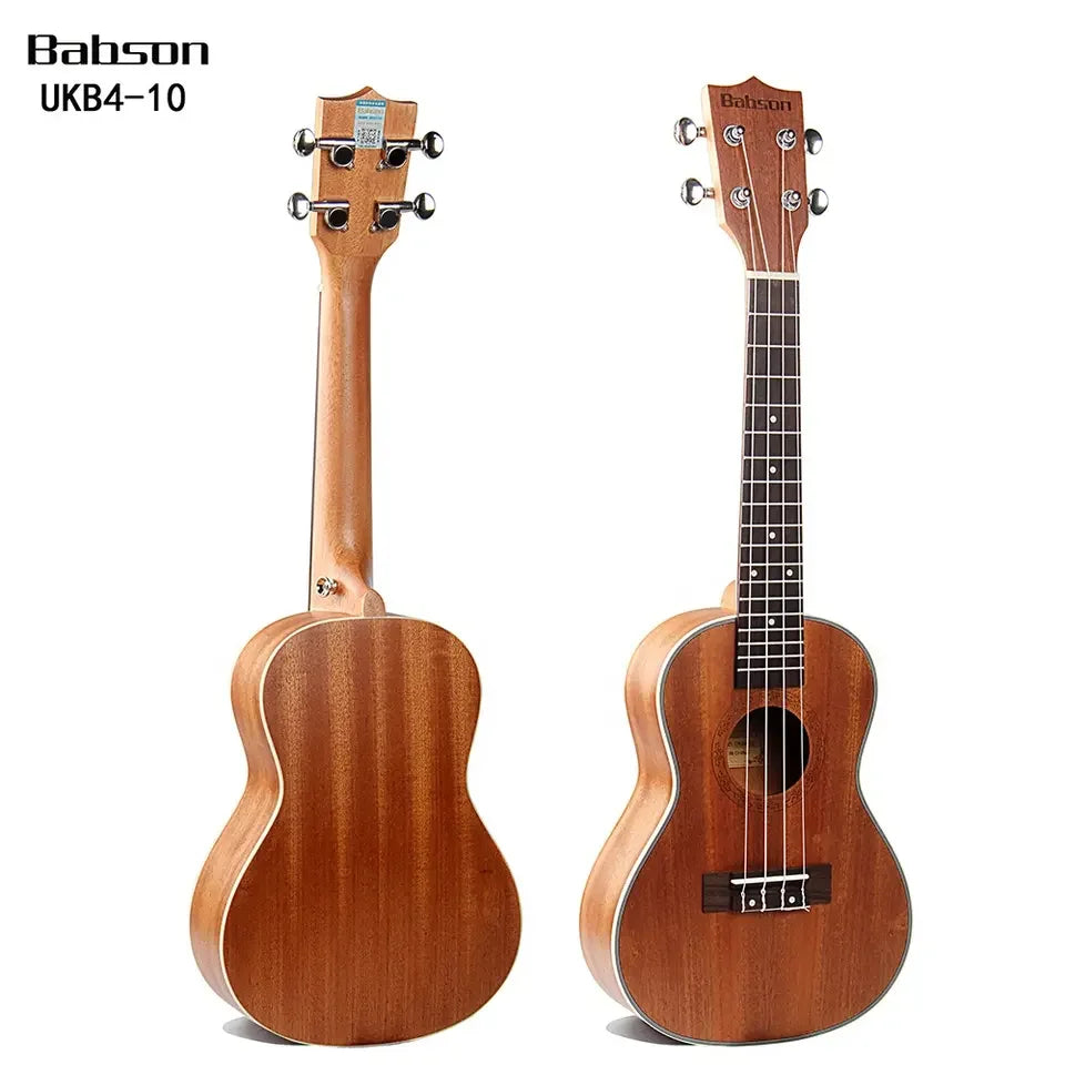 2023 Newest Professional String Instrument Guitar 24" Concert Solid Top KOA Body Acacia Mahogany Glossy Ukulele with Accessories