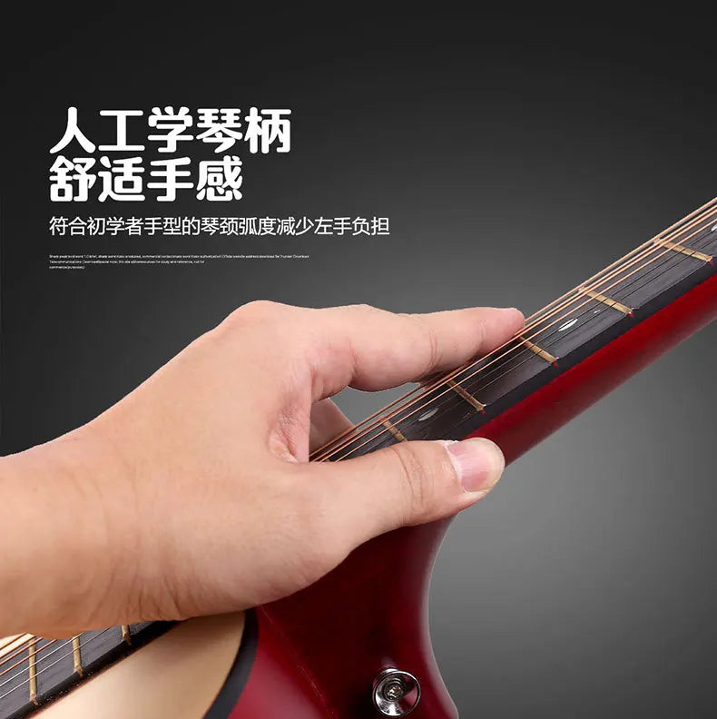 38-Inch Classical Acoustic Guitar Beginners Thin Body Basswood Maple Koa Back/Side Plastic Available Matt Gloss Wholesale Sale
