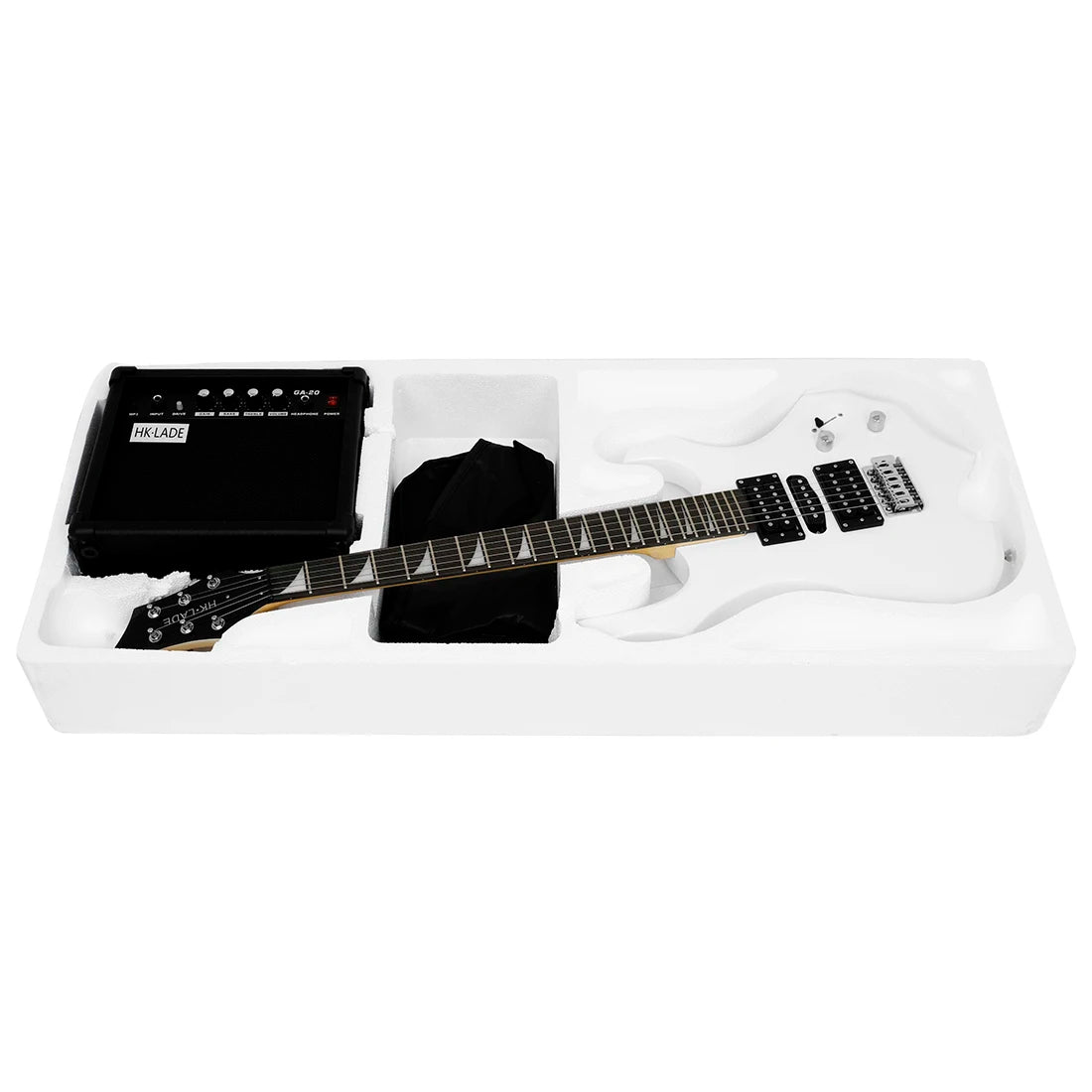 HK LADE SLADE Factory OEM ODM Wholesale Flame Personality 24 Pins Guitar Plucked Electric Guitar With Amplifier