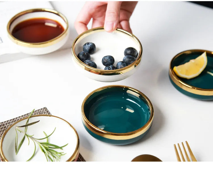 Ceramic Small Dishes Home Saucepan Hot Pot Sauce Dishes Sauce Dishes Small Dishes Sauce Dishes Small Plate Soy Sauce Dishes