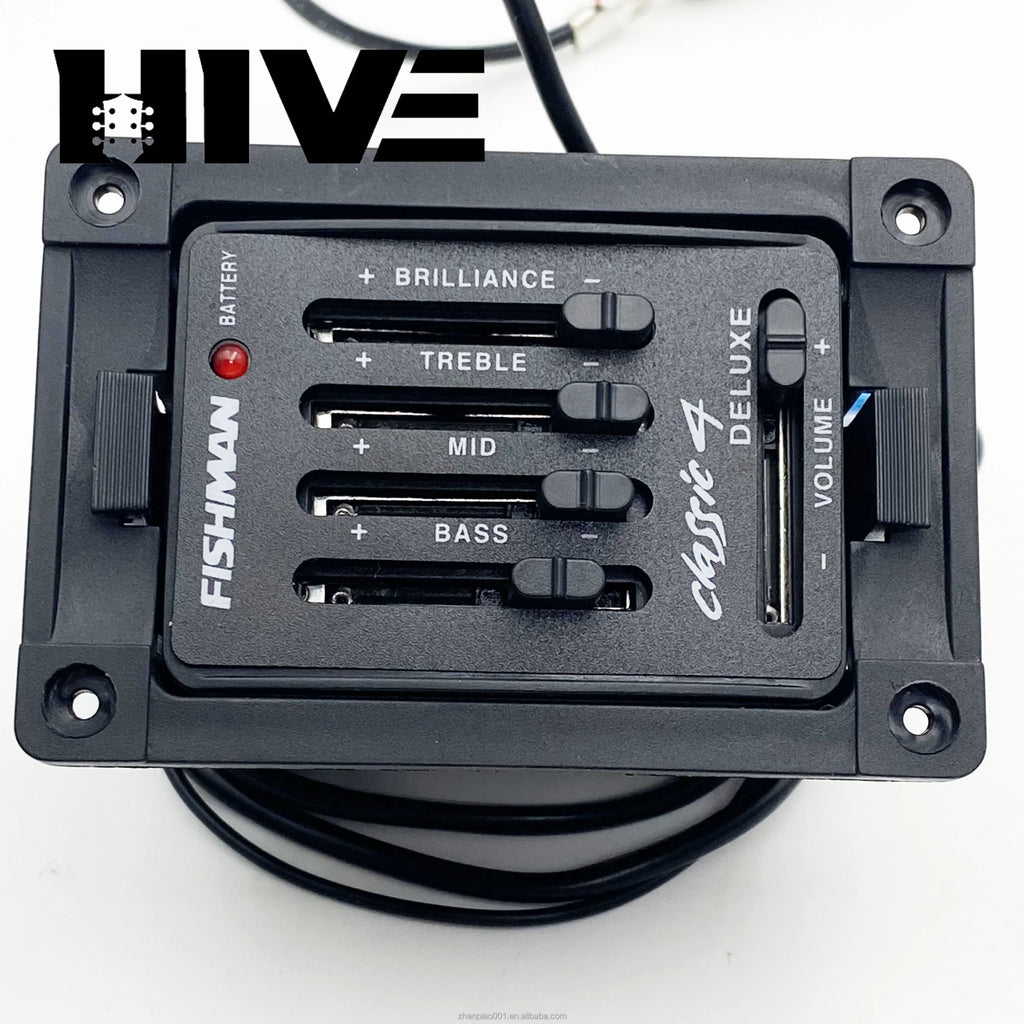 HIVE Series Fishman EQ Classic 4 Equalizer Guitar Piezo Pick Guitar Tuner Blend Acoustic Guitar Soundhole EQ Parts Accessories