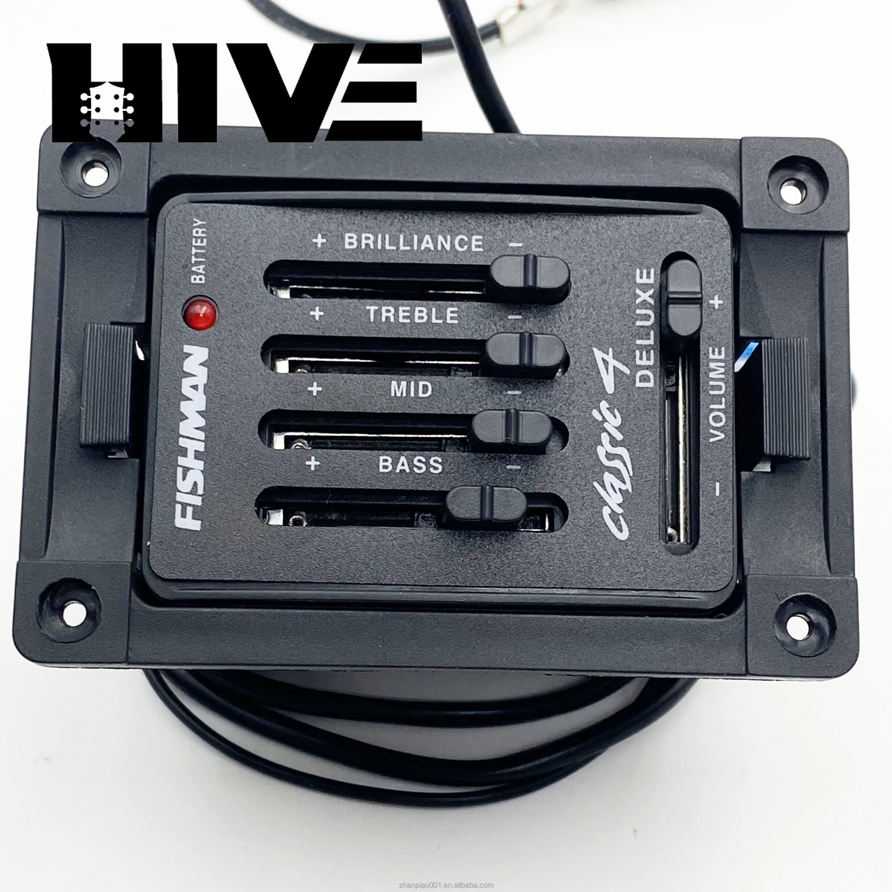 HIVE Series Fishman EQ Classic 4 Equalizer Guitar Piezo Pick Guitar Tuner Blend Acoustic Guitar Soundhole EQ Parts Accessories