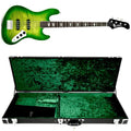 Eastern Music Hardluck Kings Ultra Rare 18pcs Lemon Lime Stain Burst 4 String J Bass Electric Bass Guitar With Hard Case