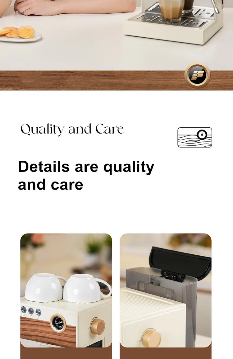 Coffee Maker Stainless Steel Italian Household Small Semi-Automatic Coffee Machine Steam Milk Bubble Concentration Office Steam