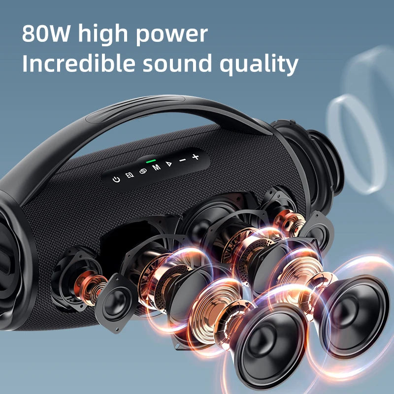 EU Local Stock High Quality Zealot S97 80W Portable Loud Outdoor Active Speakers with Bass for Mobile Phone Use