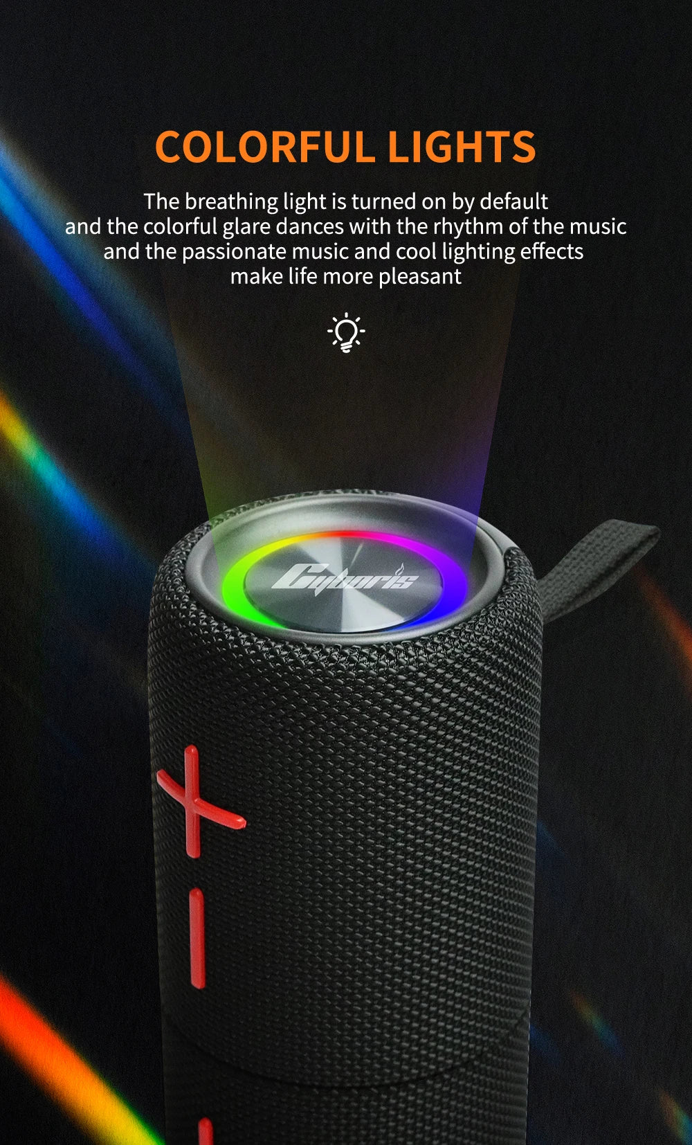 Dual Magnetic BT5.3 Speaker, IPX6 Waterproof Portable Wireless Speakers 24H Playtime Multiple Pairing for Home,Outdoor or Travel