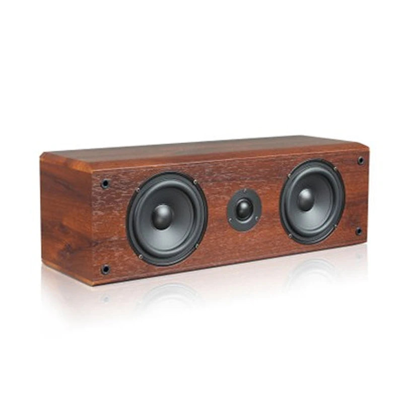KYYSLB 100W 5 Inch Stereo Surround Center Speakers 4Ohm Sound Wooden Audio Home Theater System HIFI Passive Speakers