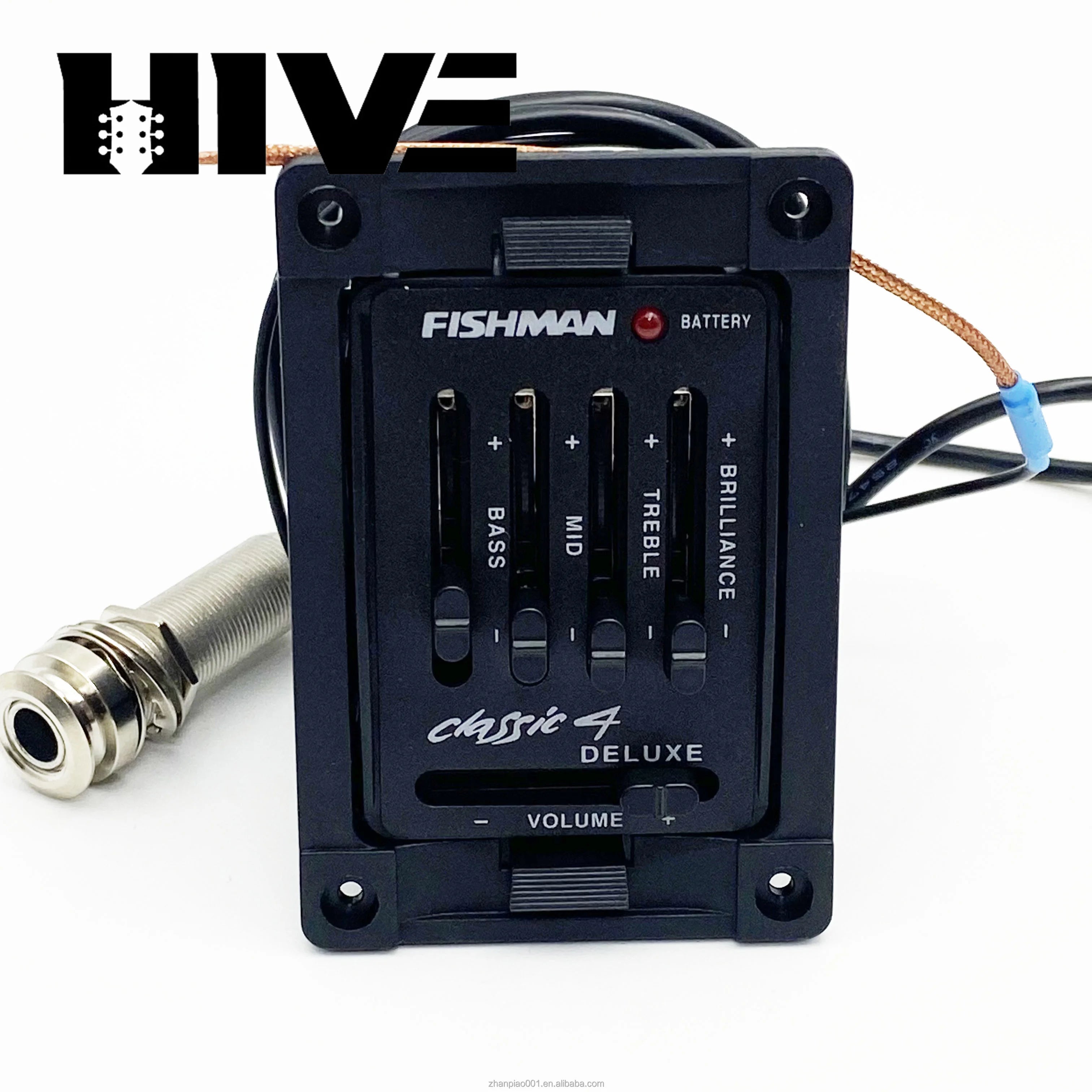 HIVE Series Fishman EQ Classic 4 Equalizer Guitar Piezo Pick Guitar Tuner Blend Acoustic Guitar Soundhole EQ Parts Accessories