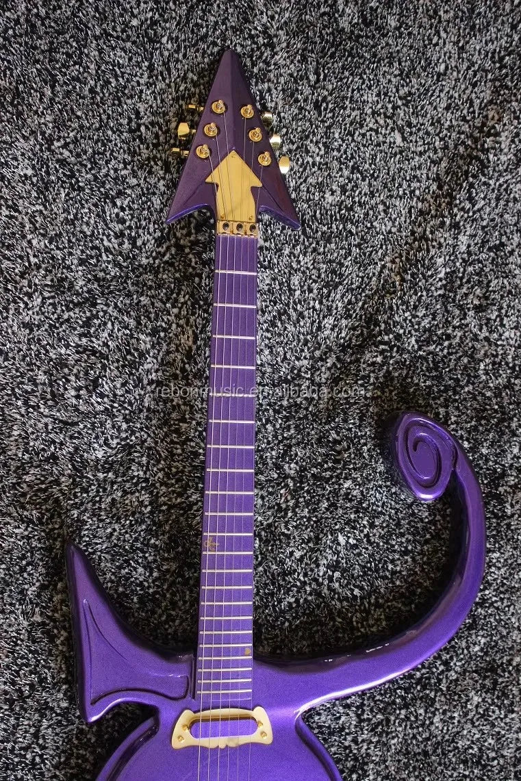 Weifang Rebon 6 String Cloud Prince Symbol Electric Guitar/electrica Guitarra