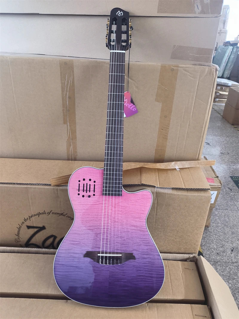 Nylon String  Classical Silent Guitar,  Silent Electric Guitar With Pickup