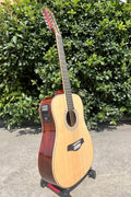 Aiersi Brand Handmade Gloss Finish High Grade Solid Top 12 String Electric Acoustic Guitars with Pickup