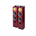 KYYSLB Double 8-inch HiFi Three-way Floor Wooden Home Theater Speaker High-end Passive Audio Speakers