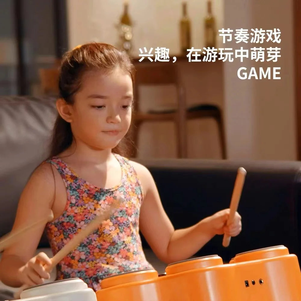 Practice Electronic Drum Kids Hand Drumset Musical Instrument Percussion Kit Electric Snare Pad Electronic Drum Set