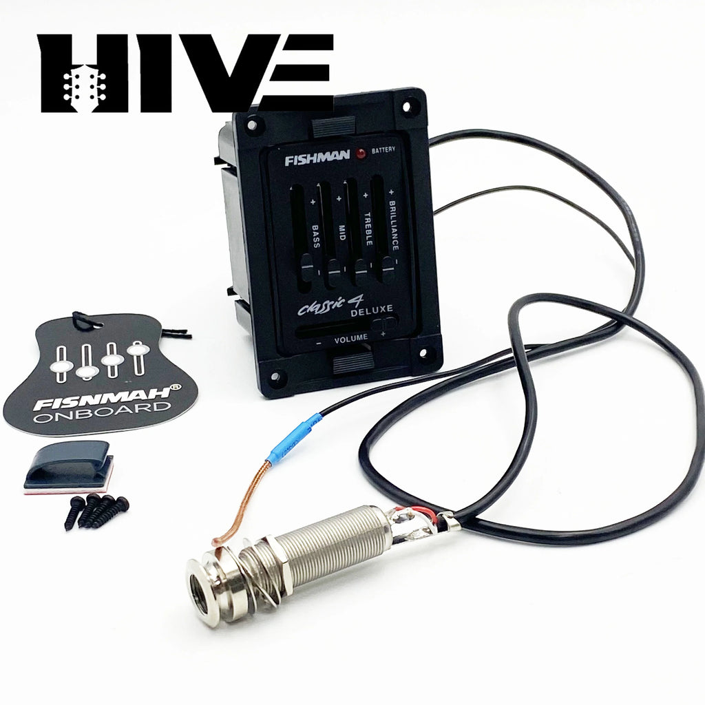 HIVE Series Fishman EQ Classic 4 Equalizer Guitar Piezo Pick Guitar Tuner Blend Acoustic Guitar Soundhole EQ Parts Accessories