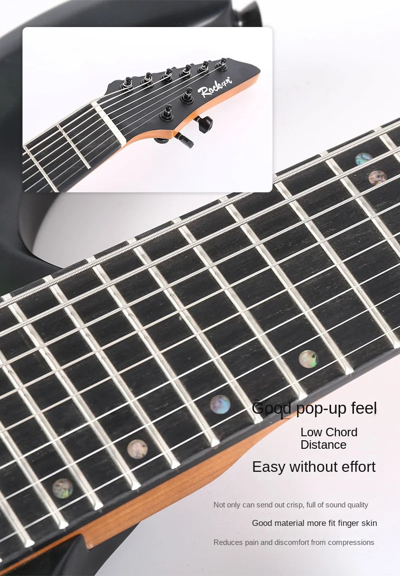 Factory Wholesale New Eight-string Oblique Electric Guitar for Man Woman